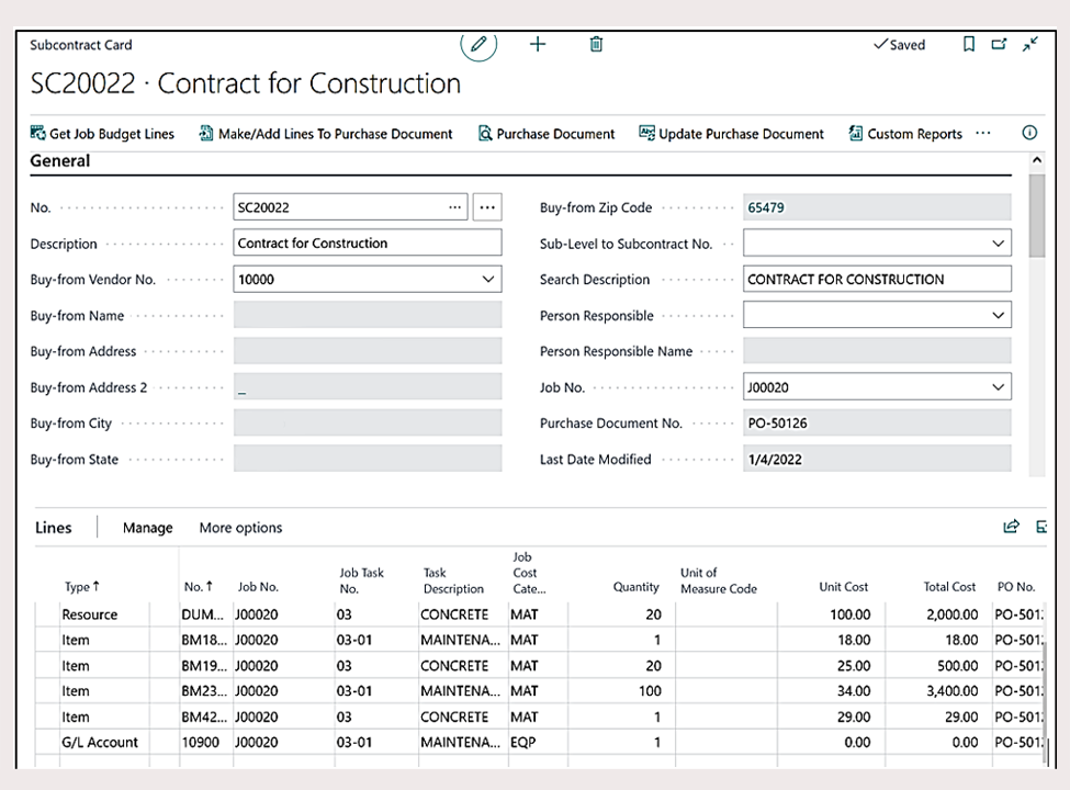 Subcontract Management