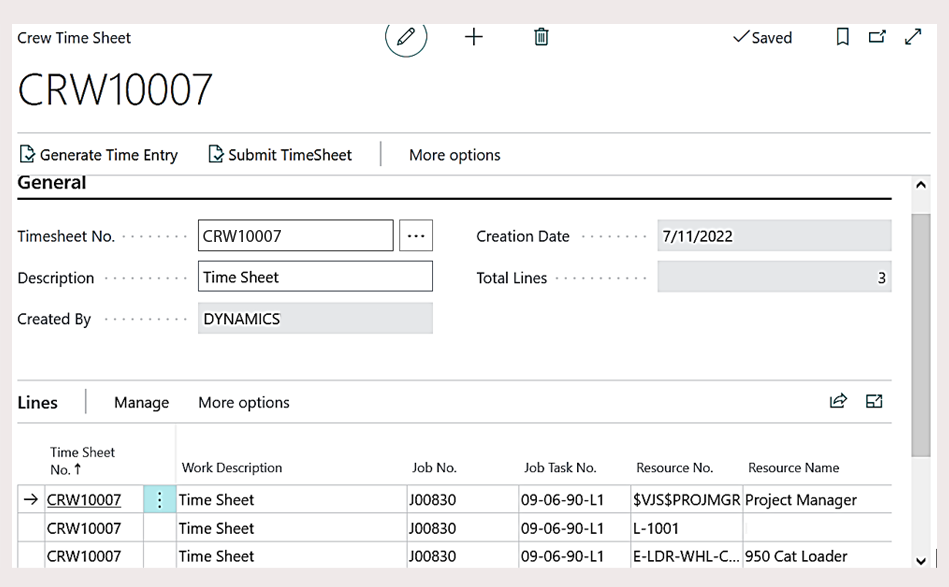 Timesheets