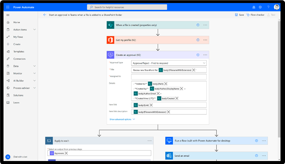 Dynamics Microsoft flow